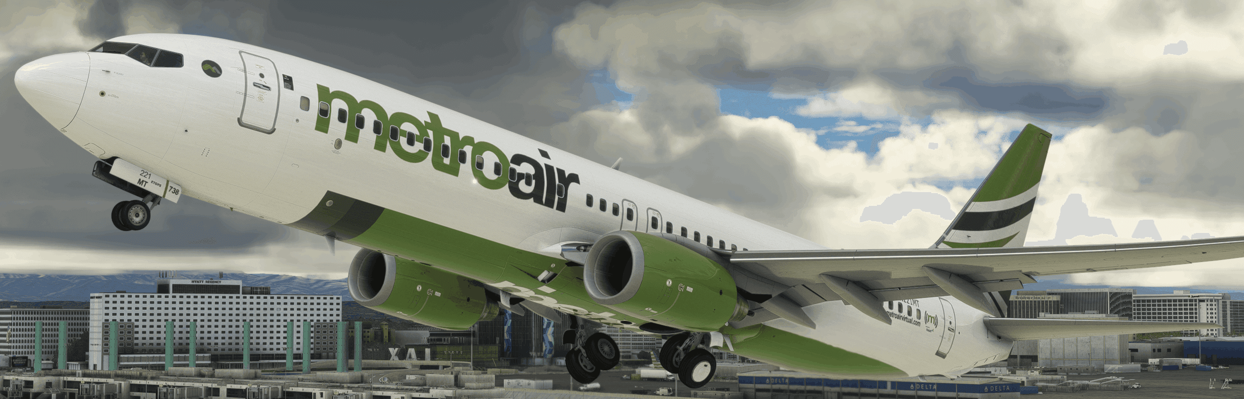 MetroAir livery